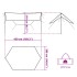 Lona de camping impermeable naranja 430x380x210