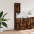 Mueble de cocina madera ingeniería roble ahumado 35x50x180