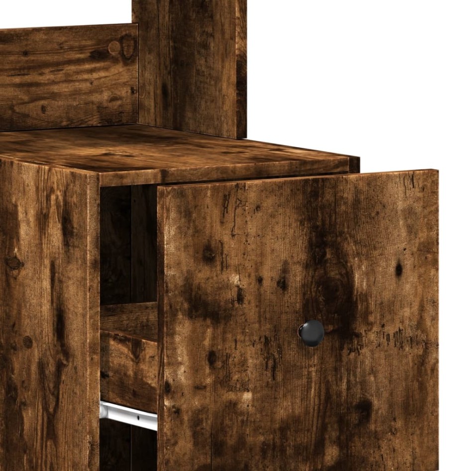 Mueble de cocina madera ingeniería roble ahumado 35x50x180