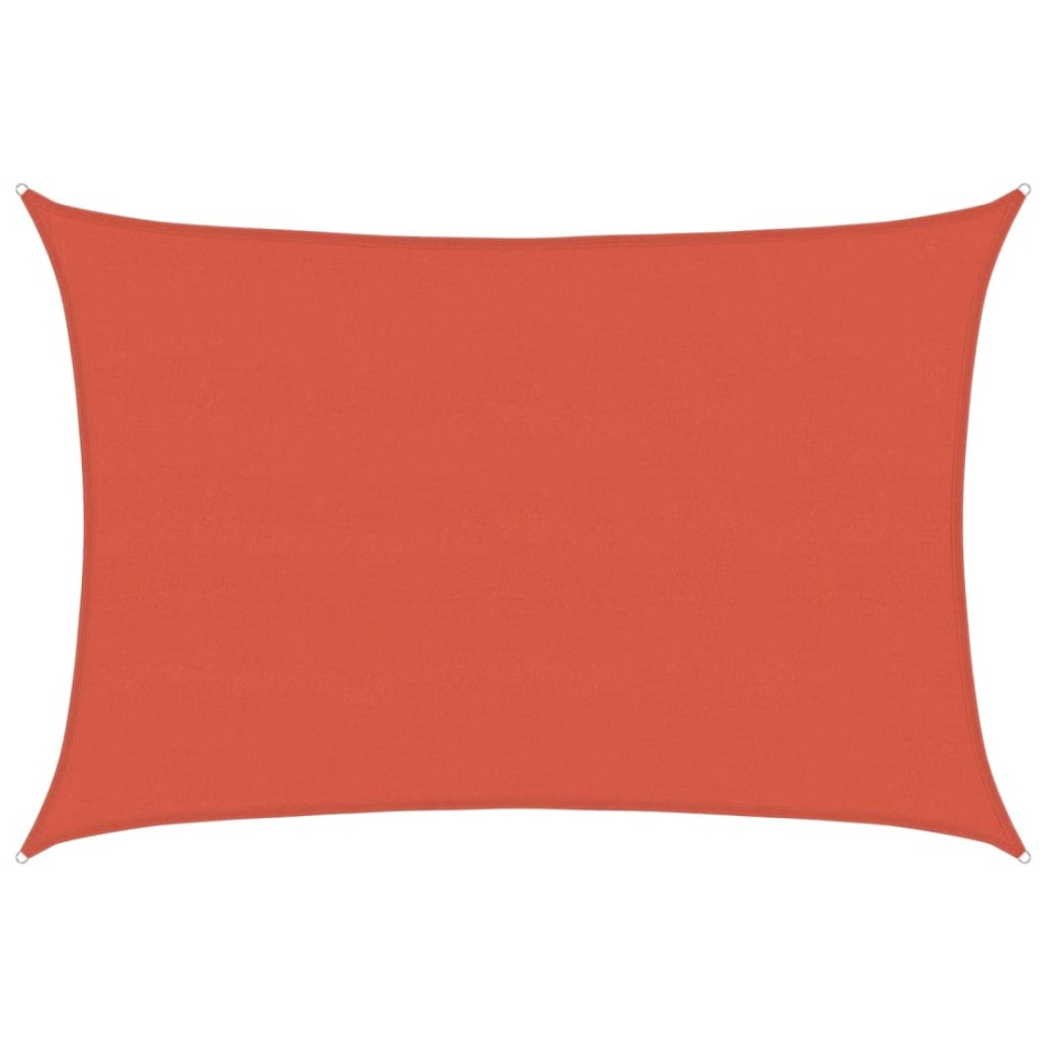 Toldo de vela HDPE terracota 160 g/m² 5x6