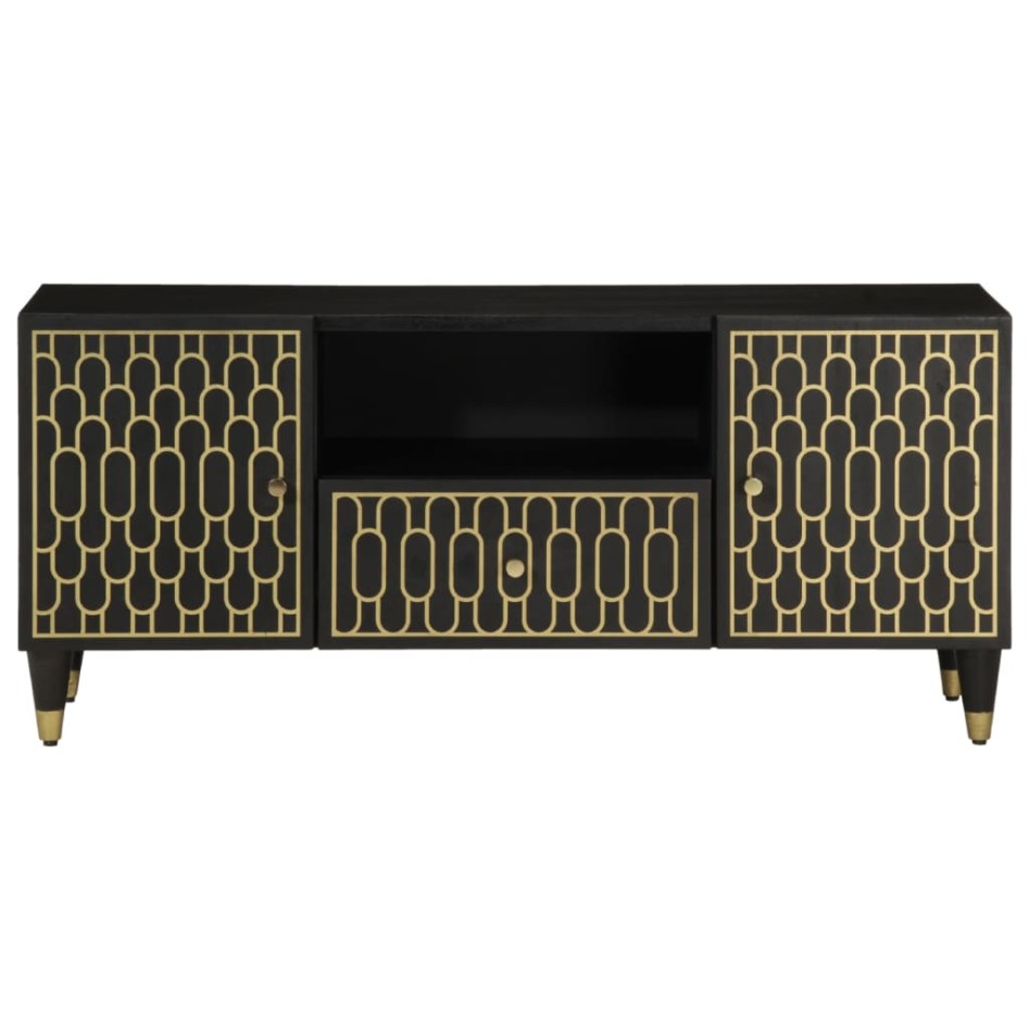Mueble de TV madera maciza de mango 105x33x46