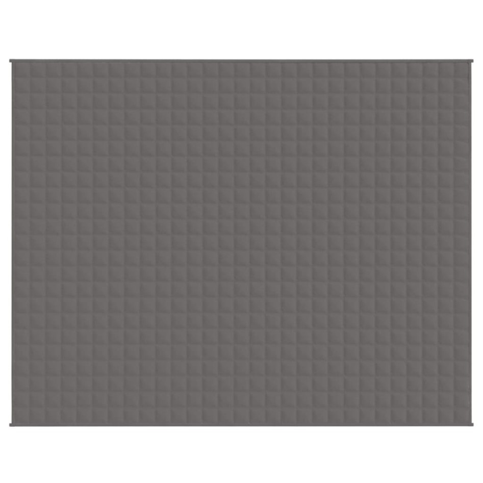 Manta con peso tela gris 235x290 cm 11