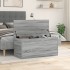 Caja de almacenaje madera ingeniería gris Sonoma 100x42x46