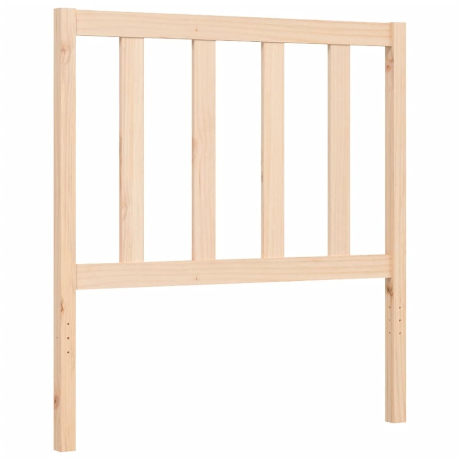 Estructura de cama sin colchón madera maciza de pino 90x200