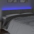 Cabecero con LED de terciopelo gris claro 160x5x78/88