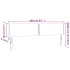 Cabecero con LED de terciopelo gris claro 160x5x78/88