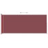 Toldo lateral retráctil para patio rojo 200x500
