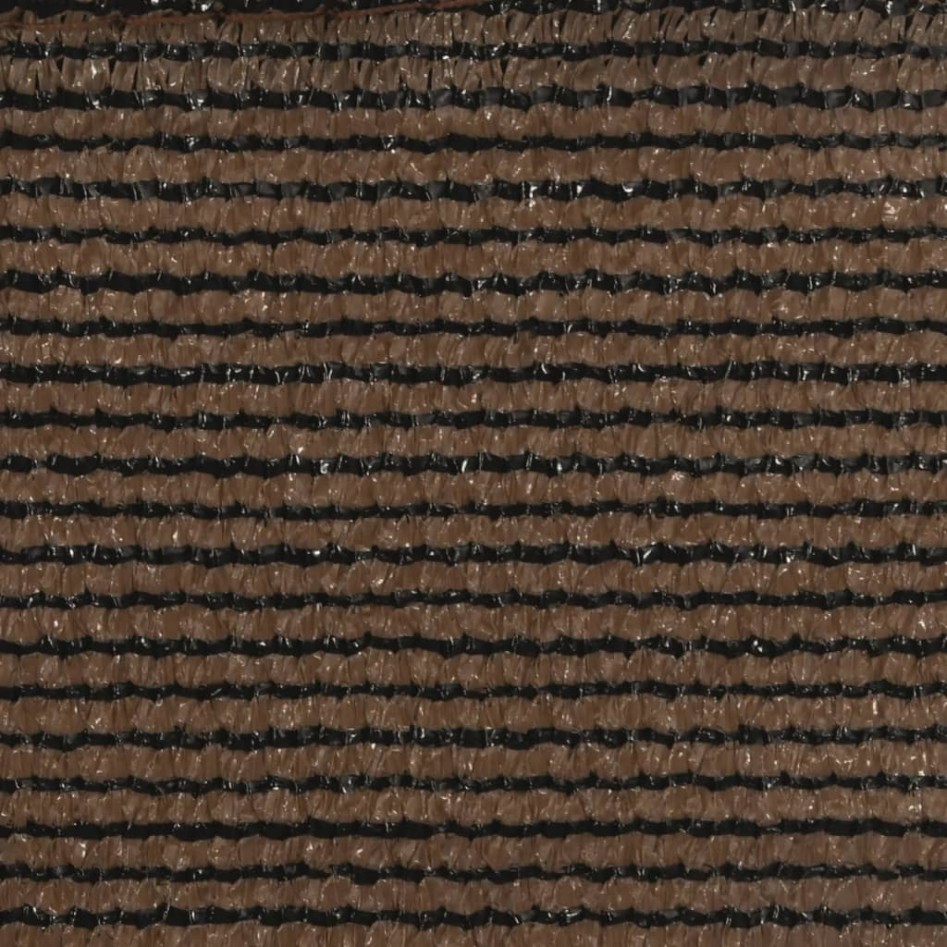 Toldo de vela HDPE marrón 160 g/m² 5x6