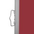 Toldo lateral retráctil para patio rojo 140x600