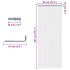 Mosquitera de cadena para puerta aluminio 80x201