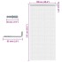 Mosquitera de cadena para puerta aluminio 100x212