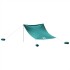 Toldo de playa con anclas de arena verde 304x300