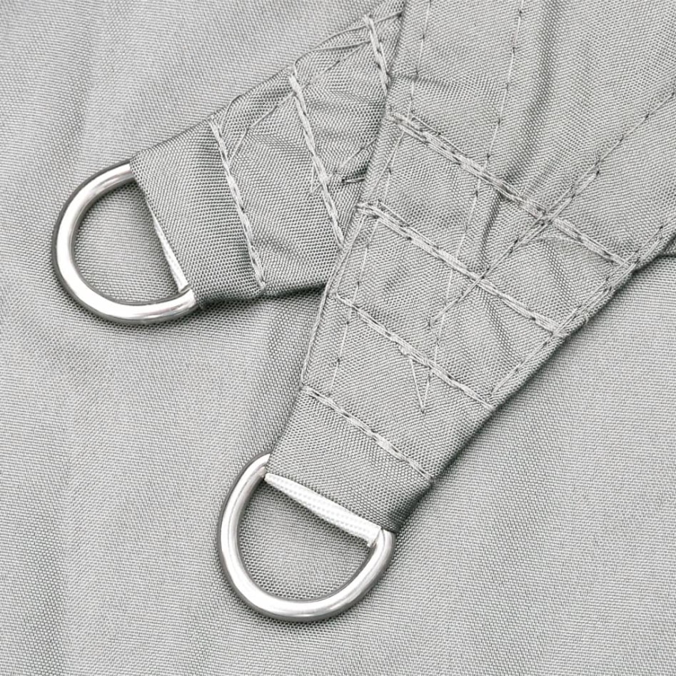 Toldo de vela poliéster oxford 100% gris claro 5x3,5