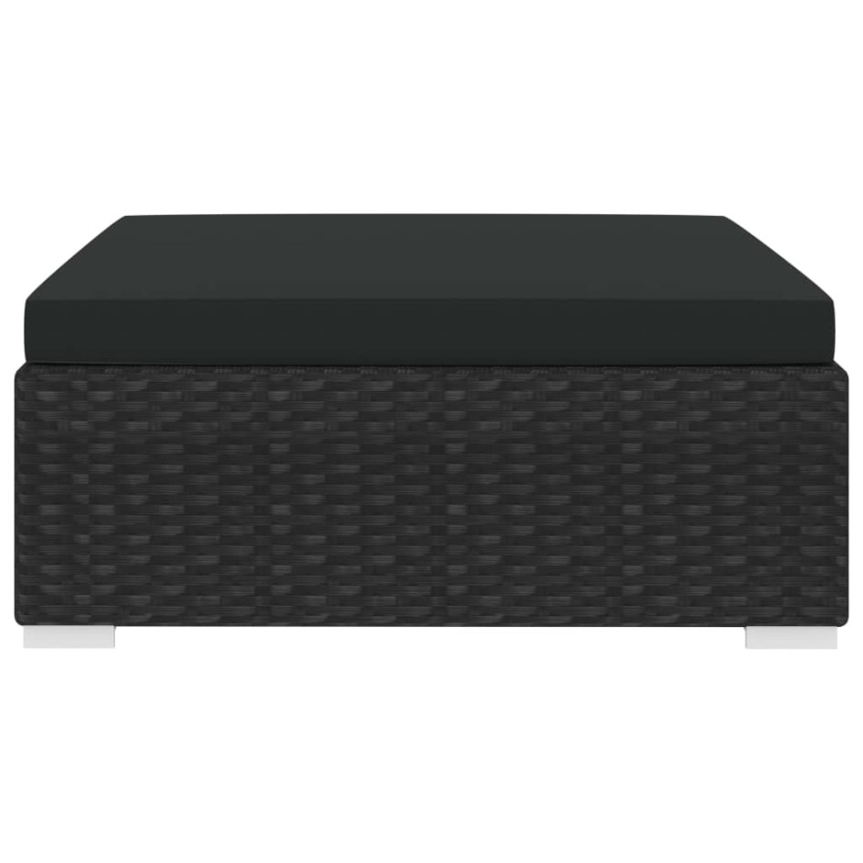 Reposapiés seccional con cojín 1 ud ratán sintético