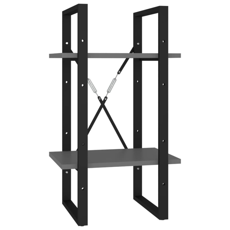 Estantería de 5 niveles madera de ingeniería gris 40x30x175