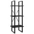 Estantería de 5 niveles madera de ingeniería gris 40x30x175