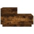 Mesita de noche con luces LED roble ahumado 70x36x40,5
