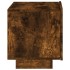 Mesita de noche con luces LED roble ahumado 70x36x40,5