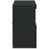 Aparador con luces LED negro 81x37x67