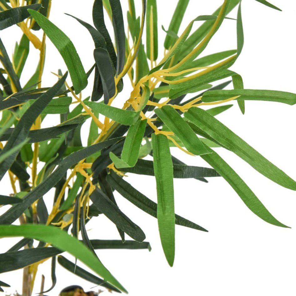 Árbol de bambú artificial con 368 hojas verde 80