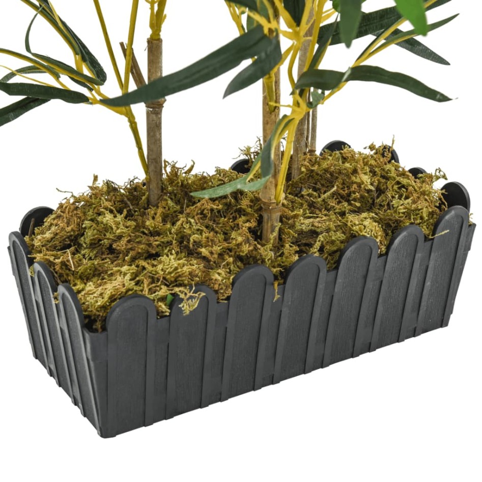 Árbol de bambú artificial con 368 hojas verde 80