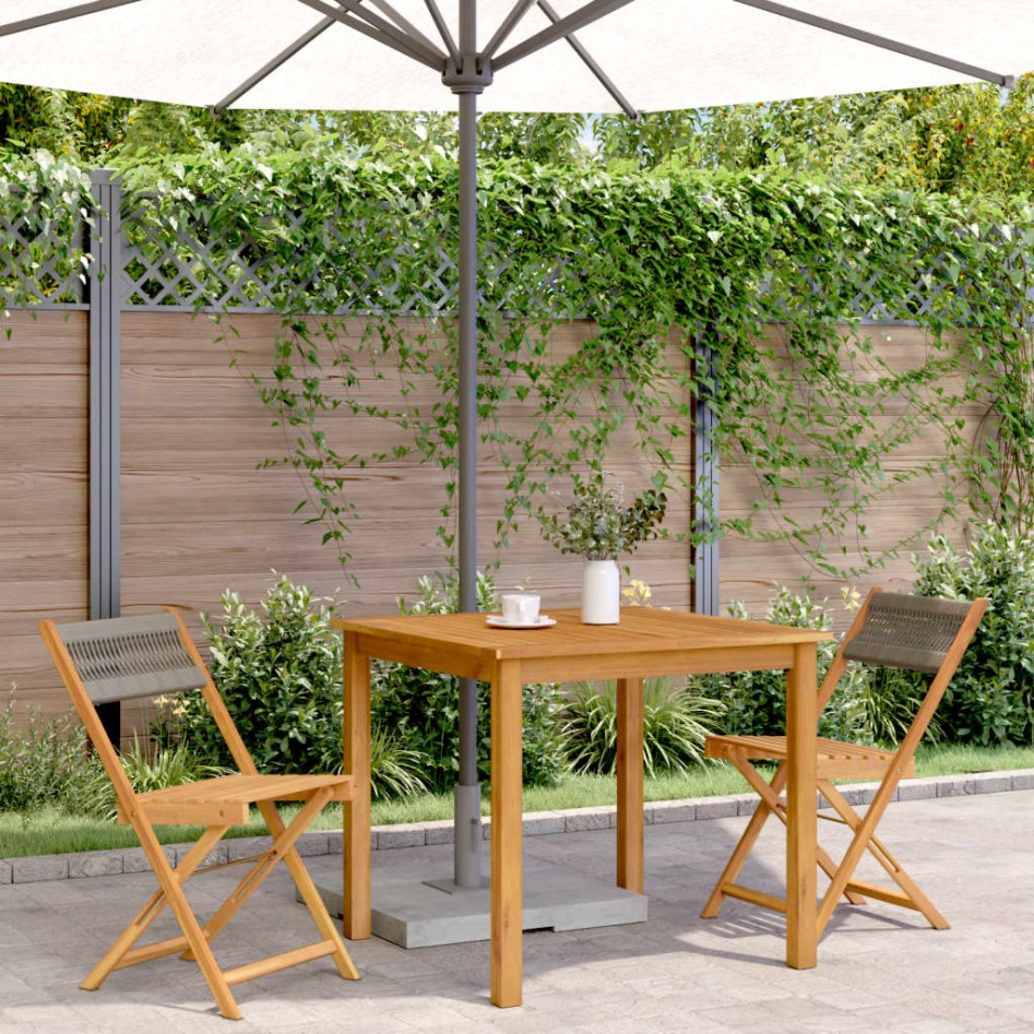 Sillas de bistró 2 uds madera maciza de acacia y cuerda