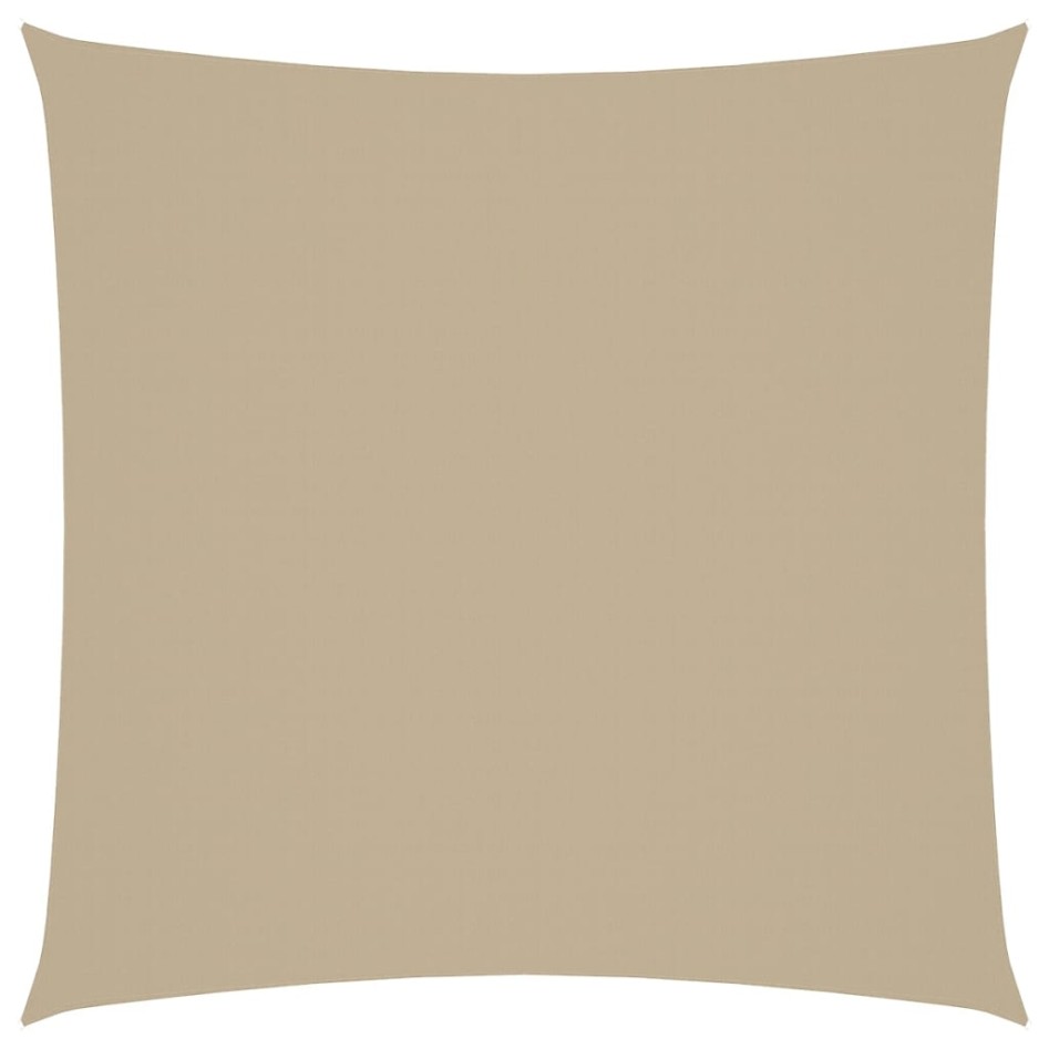 Toldo de vela cuadrado tela Oxford beige 5x5
