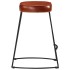Taburetes de bar 2 uds marrón oscuro 40x29,5x53