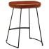 Taburetes de bar 2 uds marrón oscuro 40x29,5x53