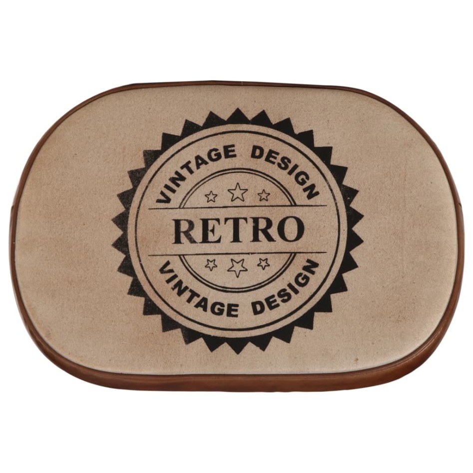 Taburetes de barra 2 uds marrón oscuro 44x37,5x78