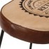 Taburetes de barra 2 uds marrón oscuro 44x37,5x78