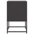 Mesitas de noche 2 uds acero negra 36x39x60,5