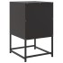 Mesitas de noche 2 uds acero negra 36x39x60,5