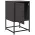 Mesitas de noche 2 uds acero negra 36x39x60,5