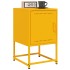 Mesitas de noche 2 uds acero amarillo mostaza 36x39x60,5