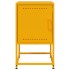 Mesitas de noche 2 uds acero amarillo mostaza 36x39x60,5