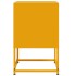 Mesitas de noche 2 uds acero amarillo mostaza 36x39x60,5