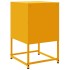 Mesitas de noche 2 uds acero amarillo mostaza 36x39x60,5