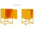 Mesitas de noche 2 uds acero amarillo mostaza 36x39x60,5
