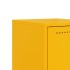 Mesitas de noche 2 uds acero amarillo mostaza 36x39x60,5