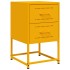 Mesita de noche acero amarillo mostaza 36x39x60,5