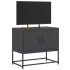Mueble para TV de acero negro 68,5x39x60,5