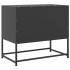 Mueble para TV de acero negro 68,5x39x60,5