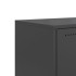 Mueble para TV de acero negro 68,5x39x60,5