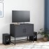 Mueble para TV de acero gris antracita 68,5x39x60,5