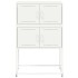 Aparador de acero blanco 68,5x38,5x107