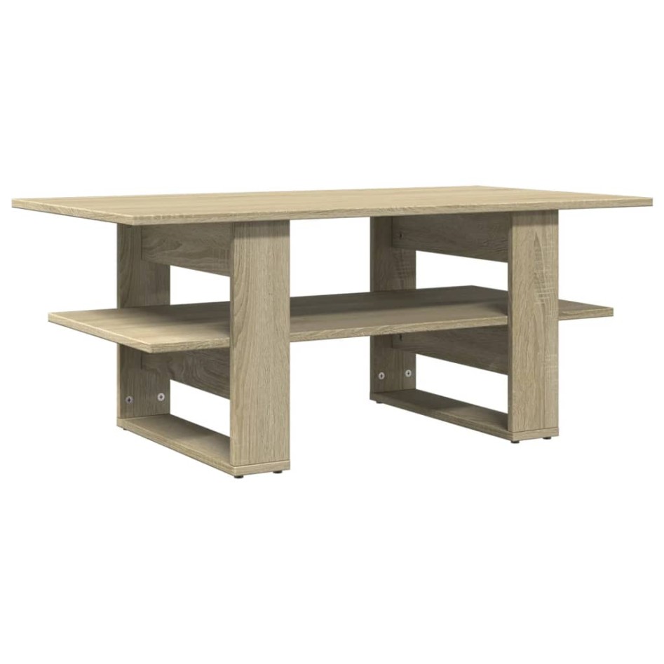 Mesa de centro madera de ingeniería roble Sonoma 102x55x42