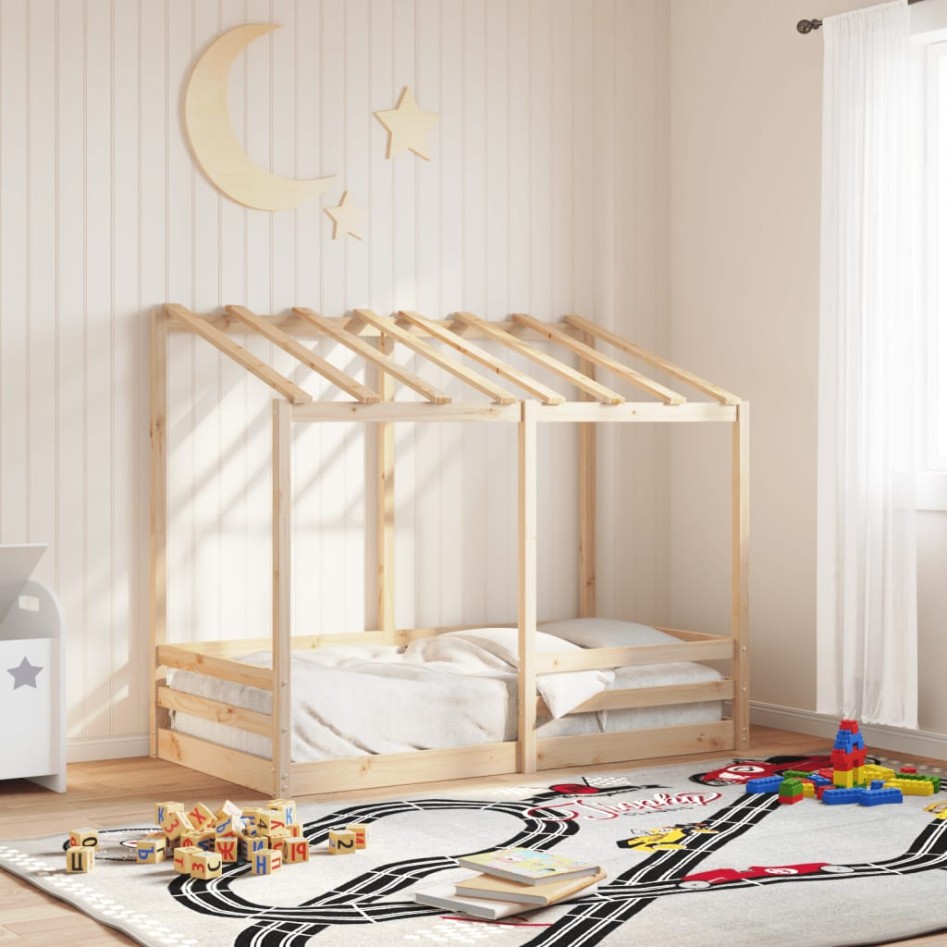 Cama para niños madera maciza de pino 70x140