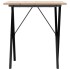 Mesa de comedor marco X madera maciza pino y acero 70x70x75