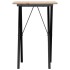 Mesa de comedor marco X madera maciza pino y acero 50x50x75